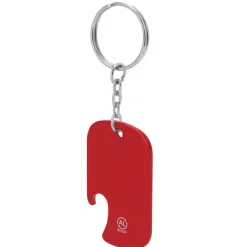 Brelok do kluczy z aluminium z recyklingu, otwieracz do butelek / Zielony VA359-06