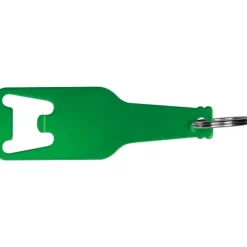 Brelok z aluminium z recyklingu otwieracz do butelek MALMO / Zielony 376409