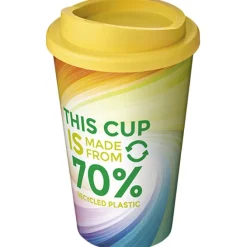 Brite-Americano® Eco izolowany kubek o pojemności 350 ml / Żółty 21049211