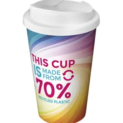 Brite-Americano® Eco szczelny kubek izolowany o pojemności 350 ml / Biały 21049301