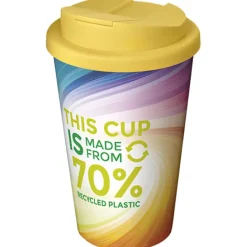 Brite-Americano® Eco szczelny kubek izolowany o pojemności 350 ml / Żółty 21049311