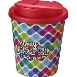 Brite-Americano® Espresso 250 ml tumbler with spill-proof lid / Biały 21069802