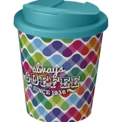 Brite-Americano® Espresso 250 ml tumbler with spill-proof lid / Biały 21069809
