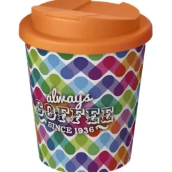 Brite-Americano® Espresso 250 ml tumbler with spill-proof lid / Biały 21069808