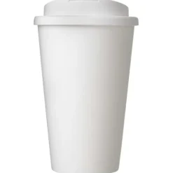 Brite-Americano® POP 350 ml termoizolowany kubek z pokrywką zabezpieczającą przed rozlaniem / Biały 21079501
