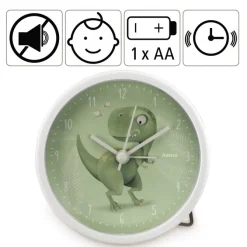 Budzik dla dzieci Hama Happy Dino / Zielony VH060-06