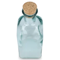 Butelka na wodę InSideOut Square z recyklingowanego szkła ReuuZ z korkiem 500 ml / Transparentny LT57015-N0004