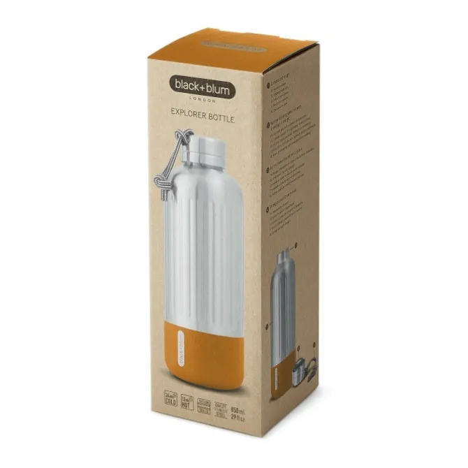 Butelka stalowa EXPLORER 850 ml BLACK+BLUM / Pomarańczowy B3BAM-EIWB-L003/OGKN2317