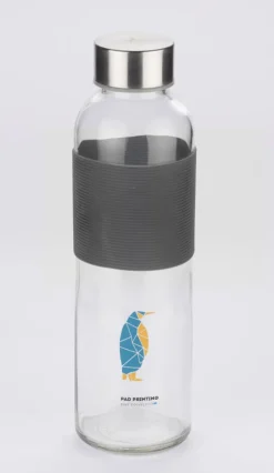 Butelka szklana GLASSI 510 ml / Czarny 16207-02