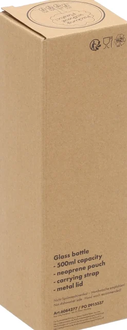 Butelka szklana KLAGENFURT 500 ml / Jasnoniebieski 084224