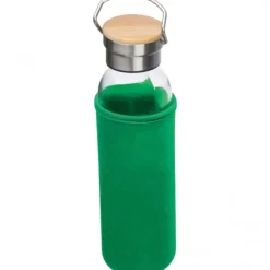 Butelka szklana z pokrowcem 600 ml RAMONA / Zielony 6318109