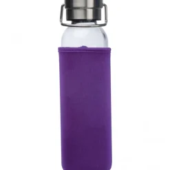Butelka szklana z pokrowcem 600 ml RAMONA / Fioletowy 6318112