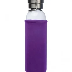 Butelka szklana z pokrowcem 600 ml RAMONA / Fioletowy 6318112