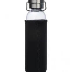 Butelka szklana z pokrowcem 600 ml RAMONA / Czarny 6318103