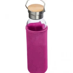 Butelka szklana z pokrowcem 600 ml RAMONA / Różowy 6318111