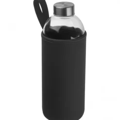 Butelka szklana z pokrowcem 1000 ml JESSICA / Czarny 6242703