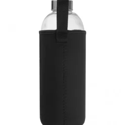 Butelka szklana z pokrowcem 1000 ml JESSICA / Czarny 6242703