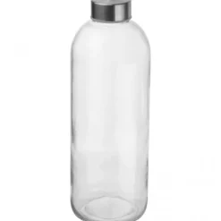 Butelka szklana z pokrowcem 1000 ml JESSICA / Czarny 6242703