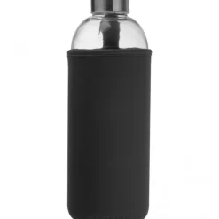 Butelka szklana z pokrowcem 1000 ml JESSICA / Czarny 6242703