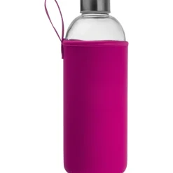 Butelka szklana z pokrowcem 1000 ml JESSICA / Fioletowy 6242712
