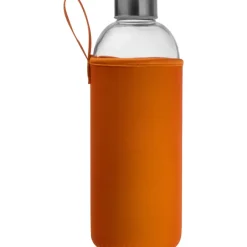 Butelka szklana z pokrowcem 1000 ml JESSICA / Pomarańczowy 6242710