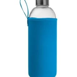 Butelka szklana z pokrowcem 1000 ml JESSICA / Jasnoniebieski 6242724