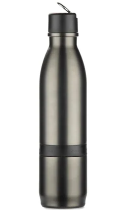 Butelka termiczna DRINNO 500 + 200 ml / Grafitowy 16054-15