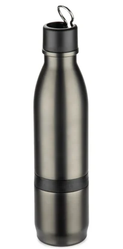 Butelka termiczna DRINNO 500 + 200 ml / Grafitowy 16054-15