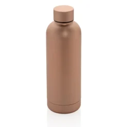 Butelka termiczna 500 ml, stal nierdzewna z recyklingu / Brązowy P435.709