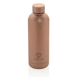 Butelka termiczna 500 ml, stal nierdzewna z recyklingu / Brązowy P435.709