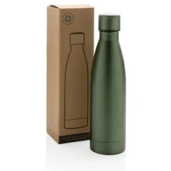 Butelka termiczna 500 ml, stal nierdzewna z recyklingu / Zielony P433.277