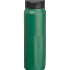 Butelka termiczna stalowa z recyklingu 700 ml TAZIO / Ciemnozielony 8565199