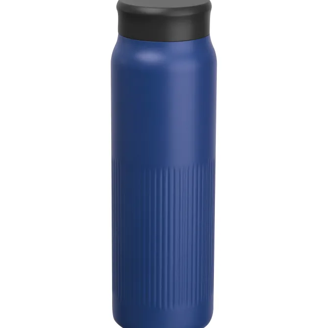 Butelka termiczna stalowa z recyklingu 700 ml TAZIO / Granatowy 8565144