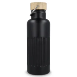 Butelka termiczna ze stali nierdzewnej pochodzącej z recyklingu, 500 ml / Czarny LT98699-N0002