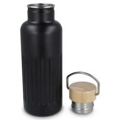 Butelka termiczna ze stali nierdzewnej pochodzącej z recyklingu, 500 ml / Czarny LT98699-N0002