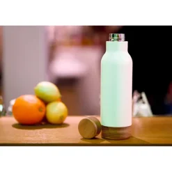 Butelka termiczna ze stalowa z recyklingu COTE D'AZUR MoLu 630 ml / Biały 397806