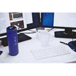 Butelka termiczna z termometrem SCX.design D10 / Reflex blue 2PX03952
