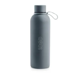 Butelka termosowa o pojemności 500 ml z gumowym wykończeniem / Thermal / Czarny IP37072211