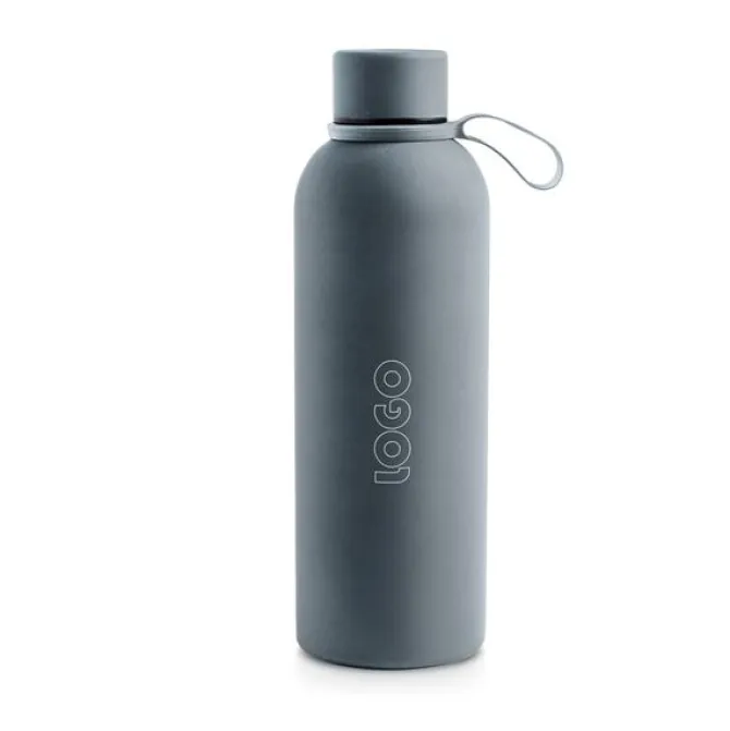 Butelka termosowa o pojemności 500 ml z gumowym wykończeniem / Thermal / Light Grey IP37072295