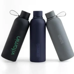 Butelka termosowa o pojemności 500 ml z gumowym wykończeniem / Thermal / Light Grey IP37072295