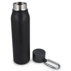 Butelka z matowym wykończeniem, butelka termiczna 600 ml / Czarny LT98696-N0002