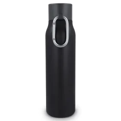 Butelka z matowym wykończeniem, butelka termiczna 600 ml / Czarny LT98696-N0002