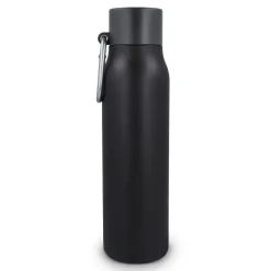 Butelka z matowym wykończeniem, butelka termiczna 600 ml / Czarny LT98696-N0002