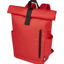 Byron plecak na laptopa 15,6 cala z tworzywa RPET z certyfikatem GRS z zawijanym zamknięciem, 18 l / Błękit królewski 12065953