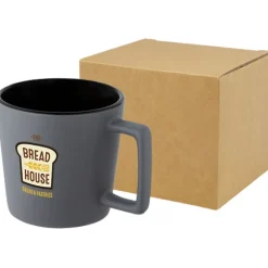 Cali Kubek ceramiczny o pojemności 370 ml z matowym wykończeniem / Czarny 10090090
