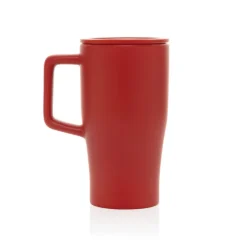 Ceramiczny kubek podrożny 490 ml / Czerwony P437.2204