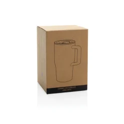 Ceramiczny kubek podrożny 490 ml / Czarny P437.2201