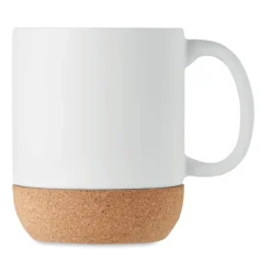 Ceramiczny kubek z korkiem / Biały MO6839-06
