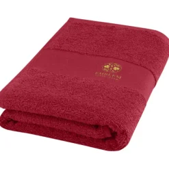 Charlotte bawełniany ręcznik kąpielowy o gramaturze 450 g/m² i wymiarach 50 x 100 cm / Granatowy 11700155