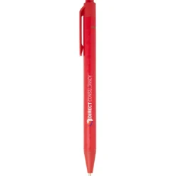 Chartik monochromatyczny długopis z papieru z recyklingu z matowym wykończeniem / Czerwony 10783921